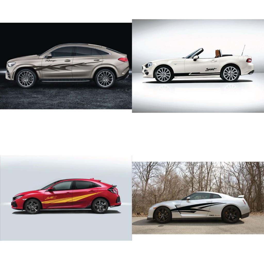 Decal dán xe ô tô, Trang trí tem xe 4 chỗ, 5 chỗ, 7 chỗ, tem xe phong cách TRD