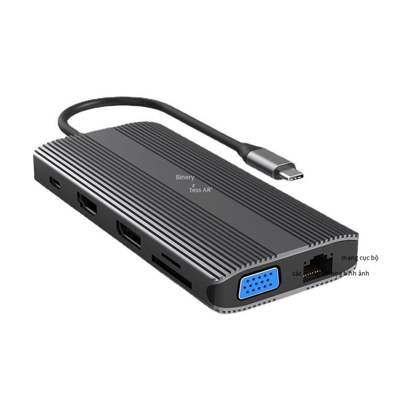 Khuyến mại đế cắm loại c 12 trong 1 DP/HDMI/VGA cùng màn hình đế cắm máy tính xách tay Bộ chuyển đổi MacBook