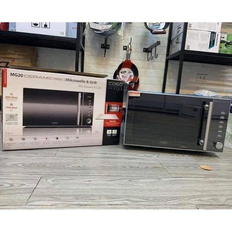 Lò Vi Sóng Caso M20/Lò Nướng Kèm Lò Vi Sóng MG20, Electronic Microwave, 20L, 800W, Chất Liệu Thép Không Gỉ, Nhập Đức