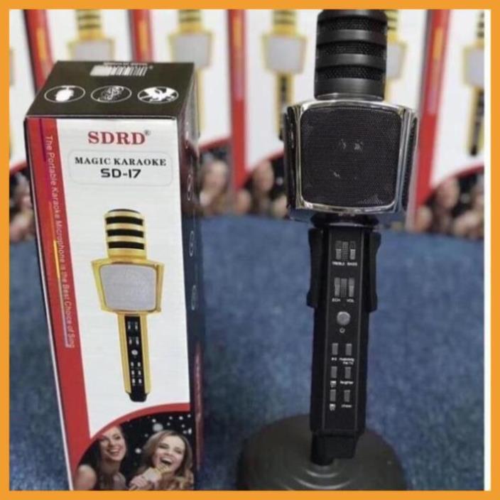 Micro Karaoke Bluetooth SDRD SD-17 Loại 1 Âm Thanh Chuẩn, Hát Hay (SDRD SD17)