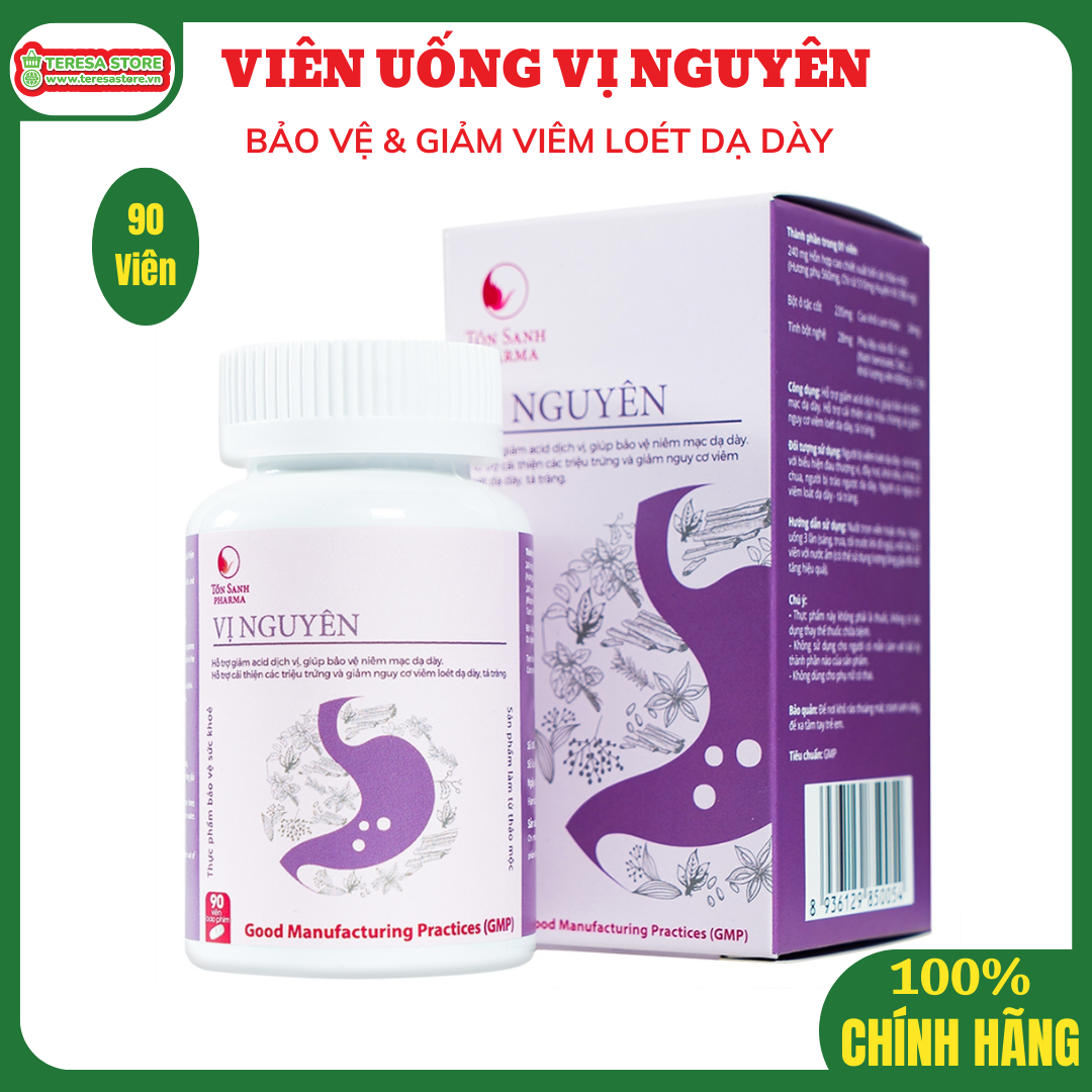 Viên Uống Hỗ Trợ Dạ Dày Tá Tráng - Vị Nguyên Tồn Sanh Pharma