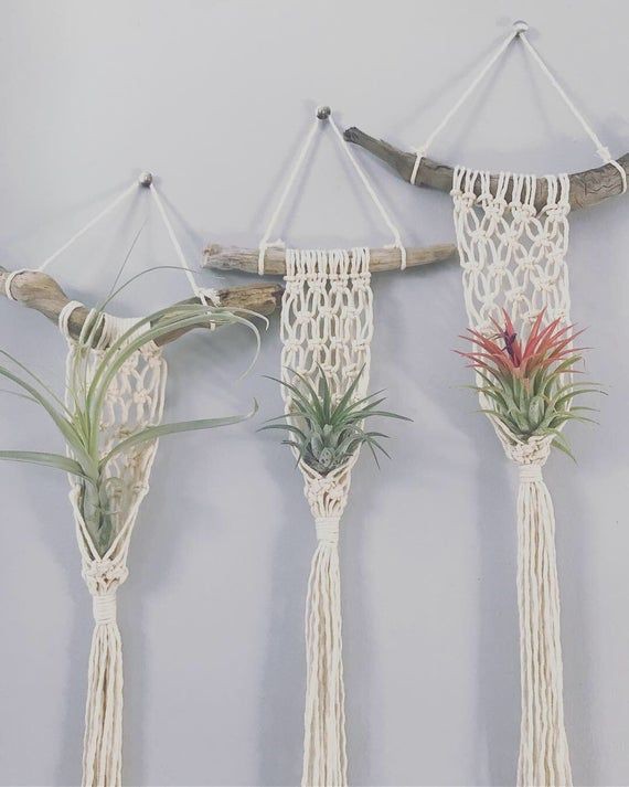 bộ 3 dây macrame treo cây không khí