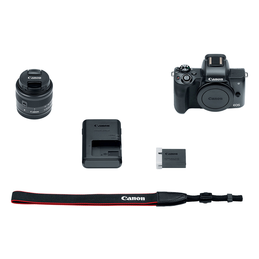 Máy Ảnh Canon EOS M50 Kit 15-45mm - Hàng Chính Hãng (Tặng Kèm Thẻ Nhớ Và Túi Đựng Máy Ảnh)