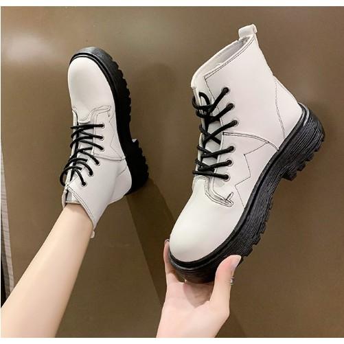 Giày Bốt Phiên bản Hàn Quốc của nữ trang Soled Martin bốt bốt thời trang ngắn