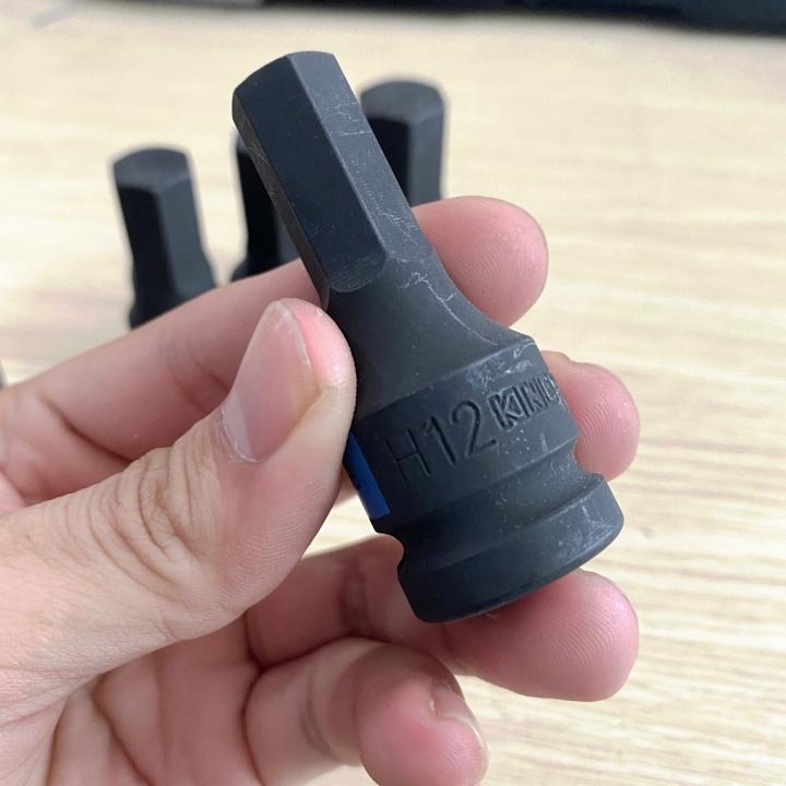 Tuýp lục giác đen KINGTONY loại 1/2 dài 60mm - 4055