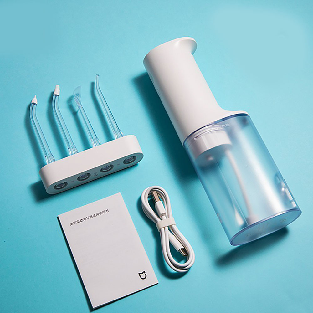 Tăm nước Xiaomi Sothing MEO701 dung lượng pin  2200mAh, 4 chế độ làm sạch, 4 đầu vòi làm sạch răng- Hàng chính hãng