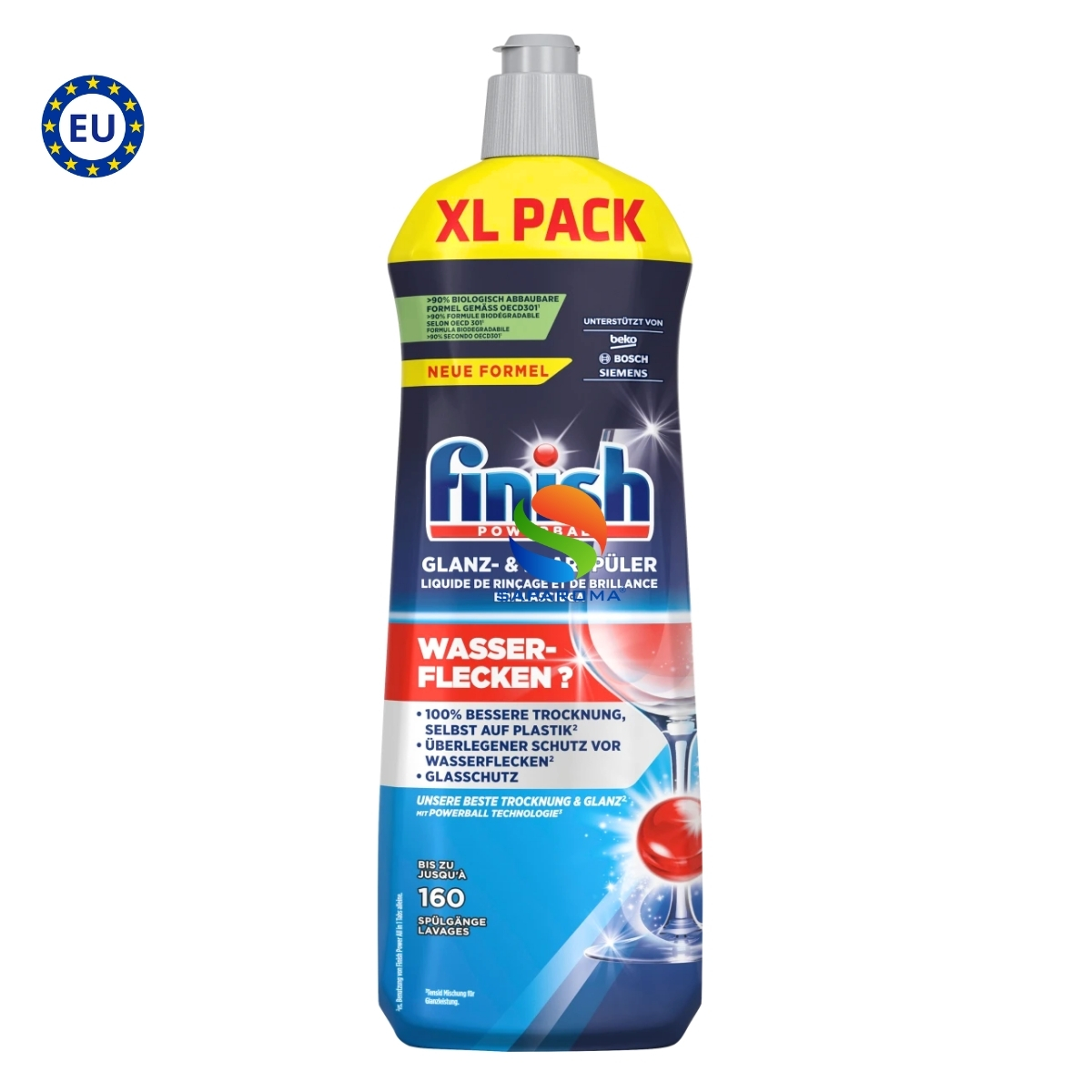 Nước làm bóng Finish 800ml, chuyên dùng cho máy rửa bát, chất trợ xả cao cấp