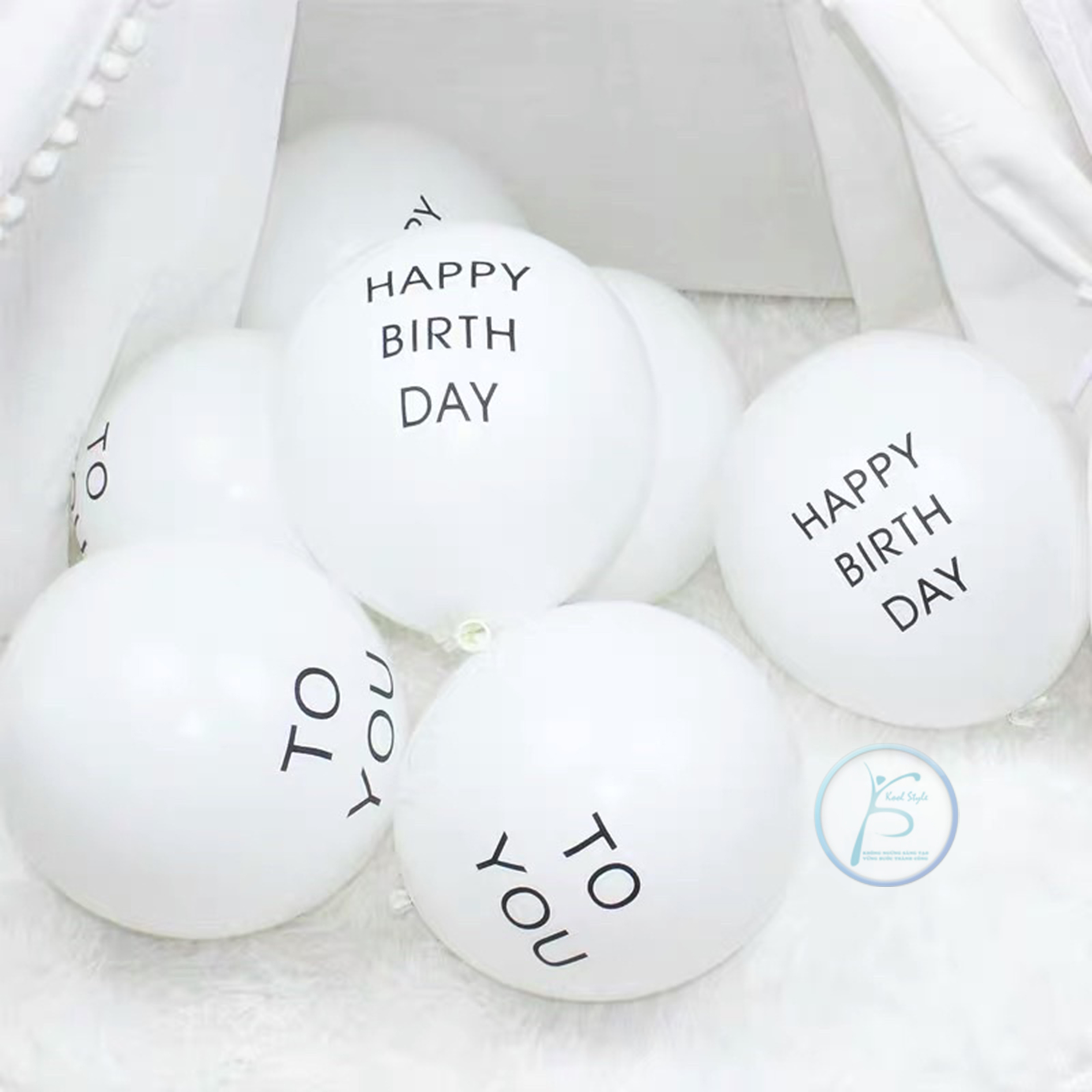 Bóng tròn in chữ HAPPY BIRTHDAY + TO YOU - Kool Style Shop