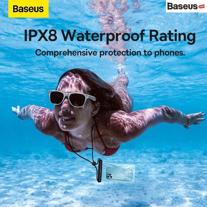 Túi Chống Nước Điện Thoại Baseus Cylinder Slide-cover Waterproof Bag Pro IPX8 - hàng chính hãng