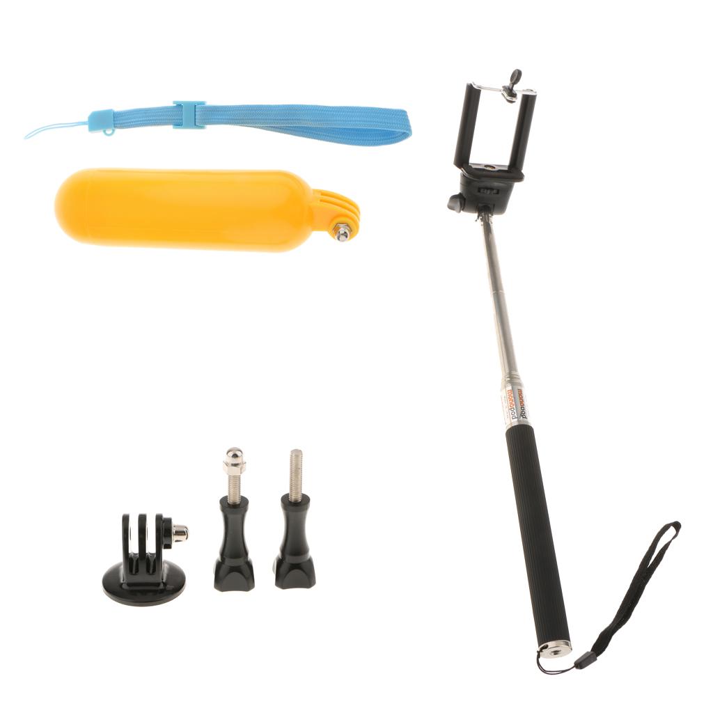 Yellow Floaty Stick Action Camera Accessories Bundle Kit for Gopro