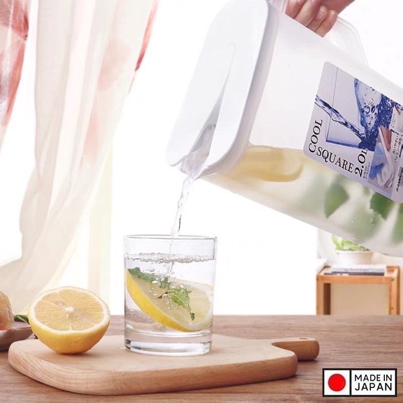 Combo 02 bình nước Cool Square 2.0L &amp; Cool Pot 2.9L - Hàng nội địa Nhật Bản #MADE IN JAPAN