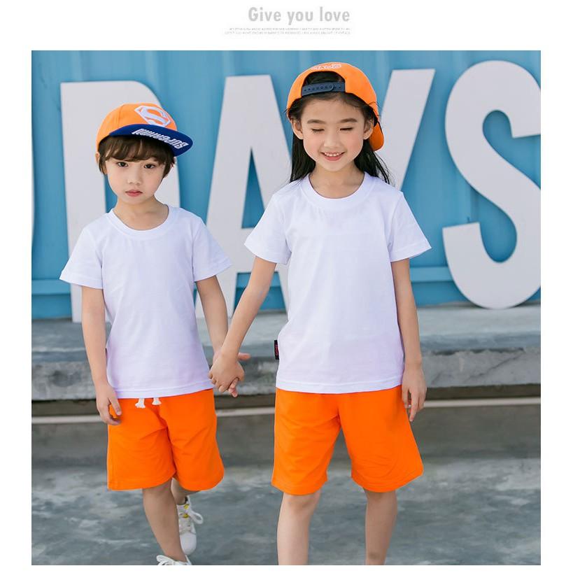 Set 3 áo thun bé trai bé gái form rộng vải dày mịn thoáng mát