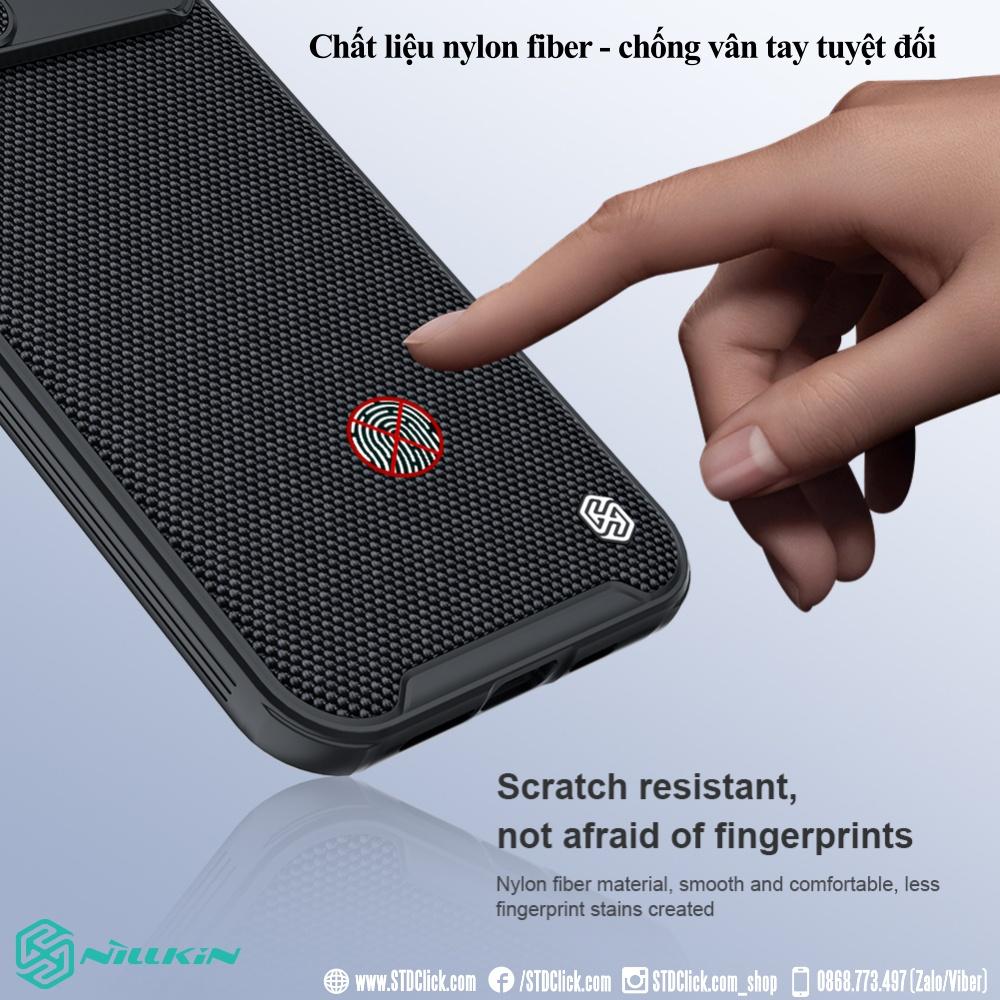 ỐP LƯNG DÀNH CHO ĐIỆN THOẠI IPHONE 13 PRO MAX NILLKIN TEXTURED PRO NYLON FIBER BẢO VỆ CAMERA