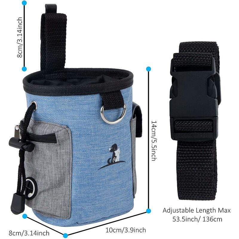 Túi mặc quần áo cho chó, xử lý túi, túi quần vật nuôi với kẹp đai có thể điều chỉnh cho chai nước, clicker và các phụ kiện khác