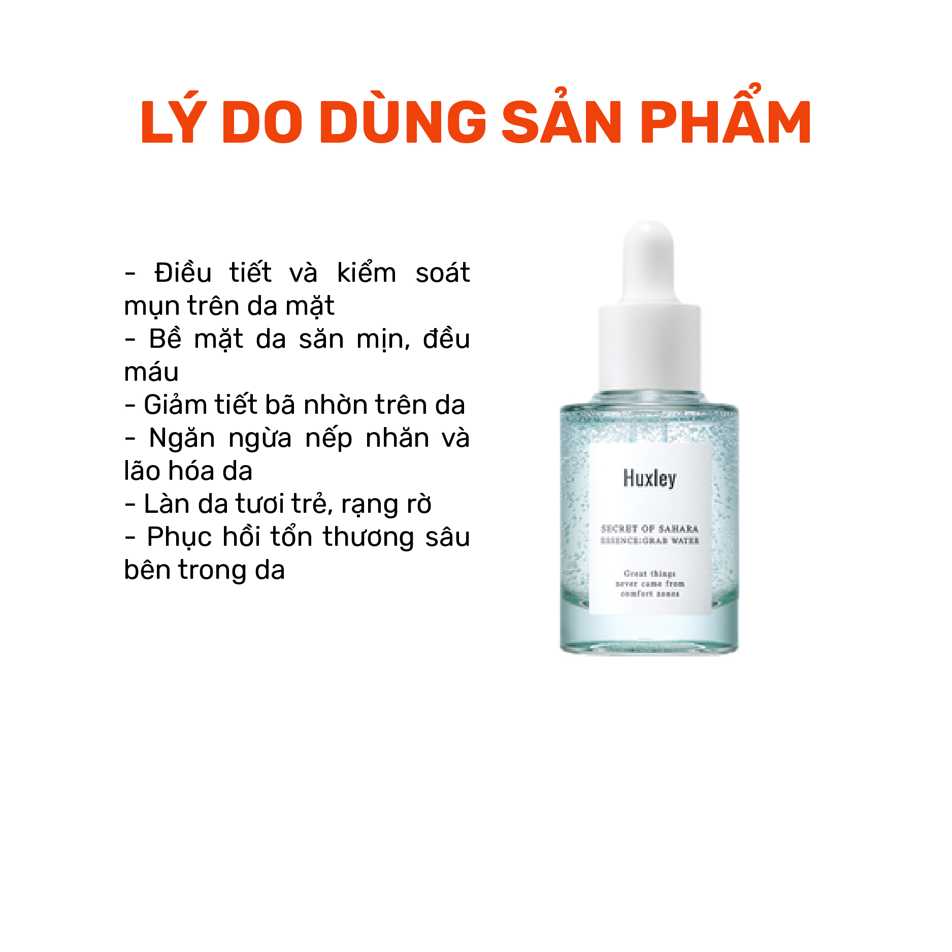 Tinh Chất Cấp Ẩm, Ngăn Ngừa Mụn, Giảm Mẫn Đỏ Trên Da Huxley Essence Grab Water 30ml