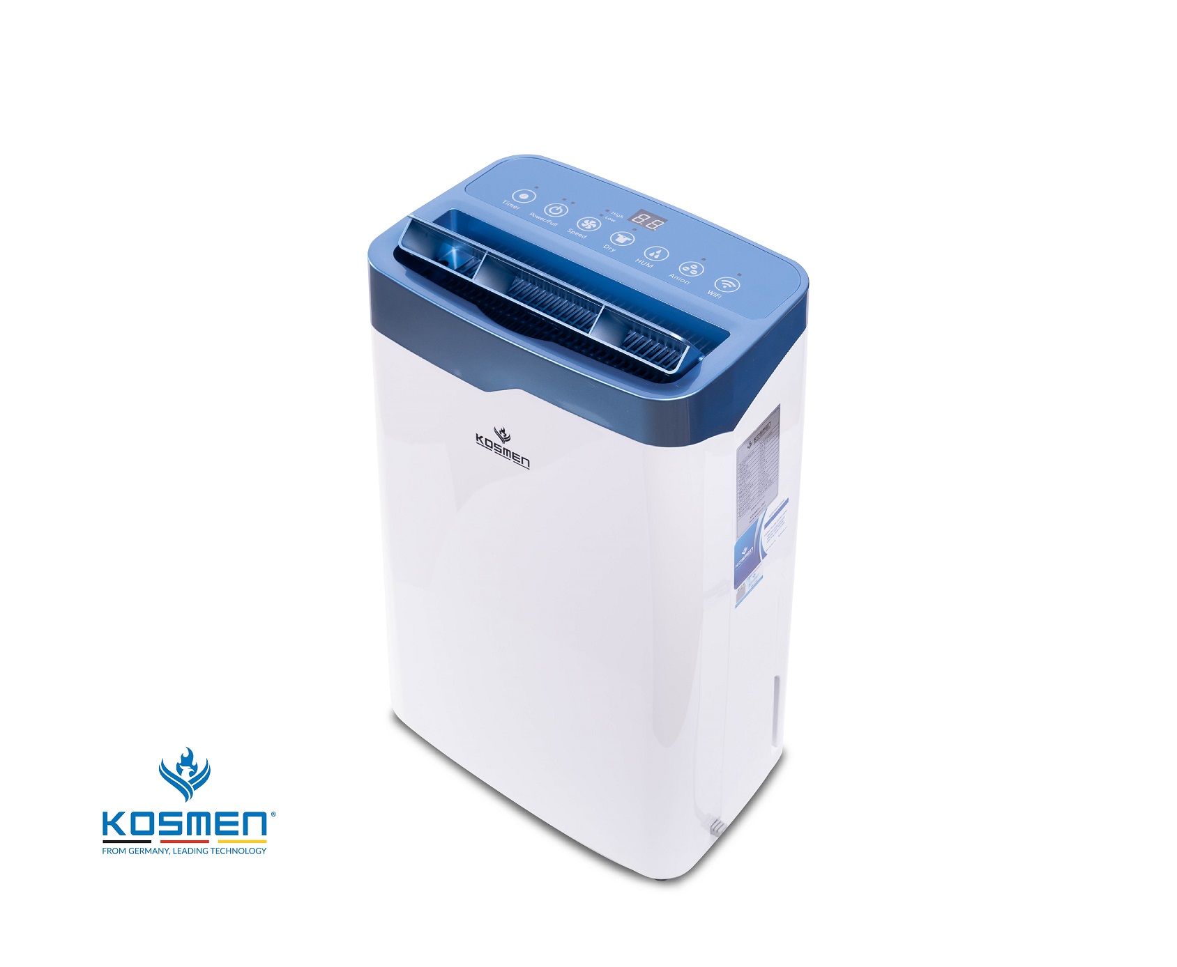 Máy Hút Ẩm Dân Dụng Kosmen KM-20N - Thích Hợp Không Gian 80m2 - Hàng Chính Hãng Bảo Hành 24 Tháng