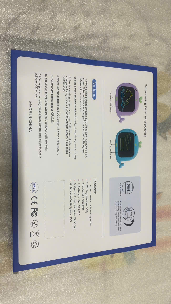 Bảng vẽ từ LCD cao cấp - Cá voi tím