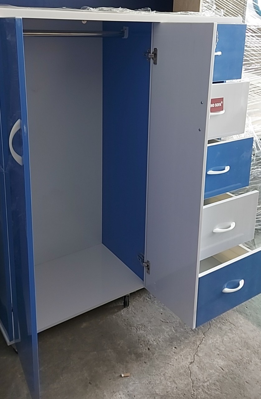 Tủ áo Nhựa JUPP Jang Mi ngang 1m05 x cao 1m25 x sâu 45 cm