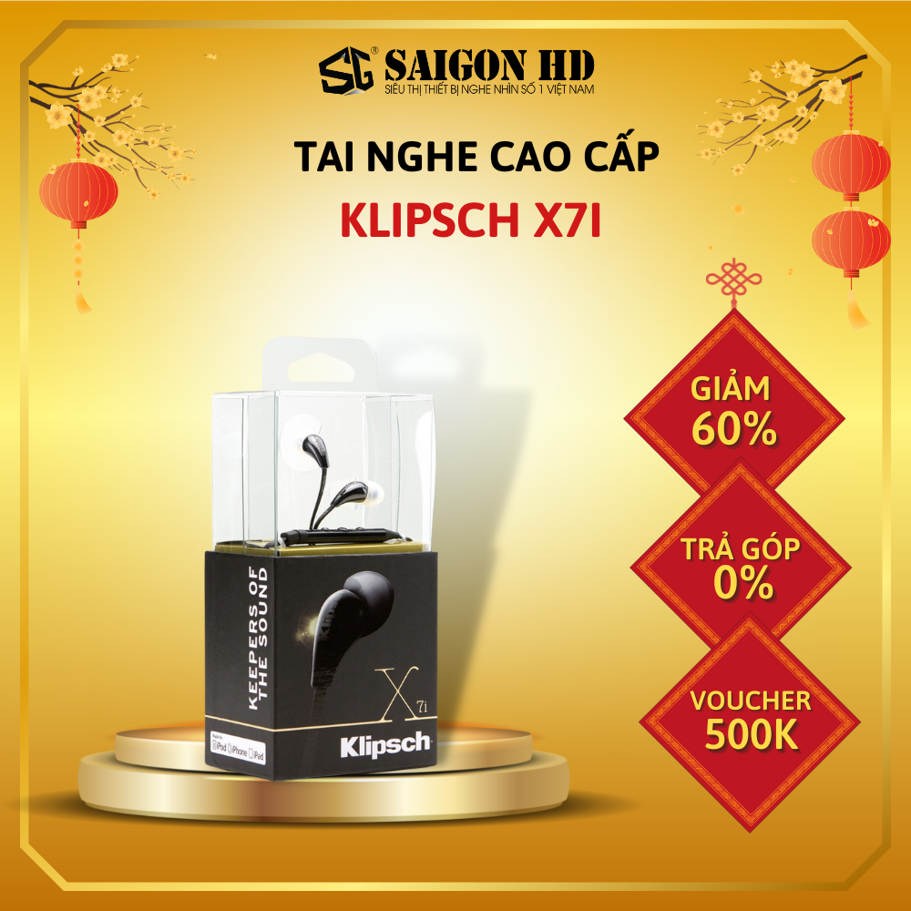 Tai nghe cao cấp KLIPSCH X7I - Hàng chính hãng, giá tốt