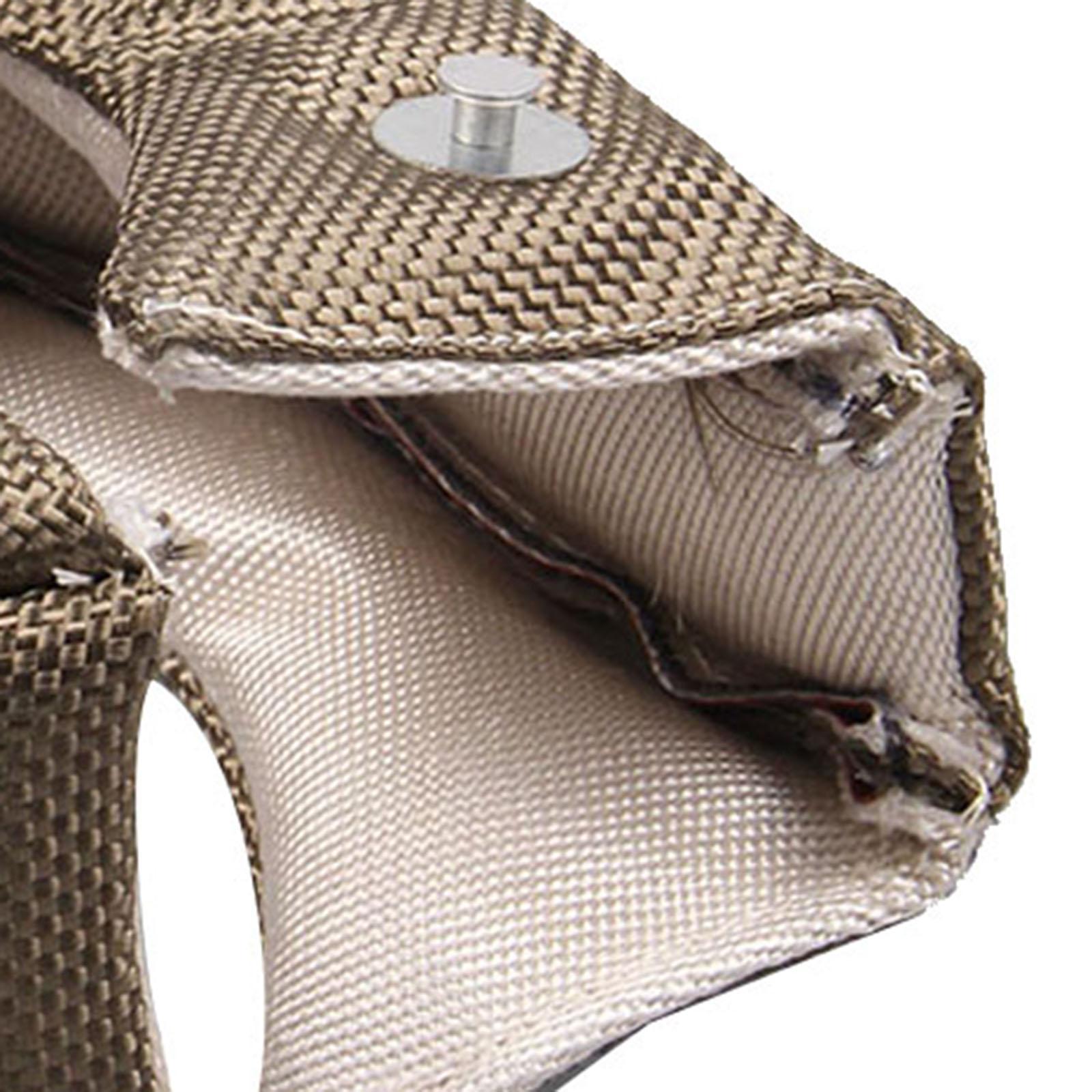 Turbocharger Heat Shield Cover for T3 High Temperature Turbo Charger Wrap with Fastener Springs Housing Turbo Blanket Cover Car Accessories