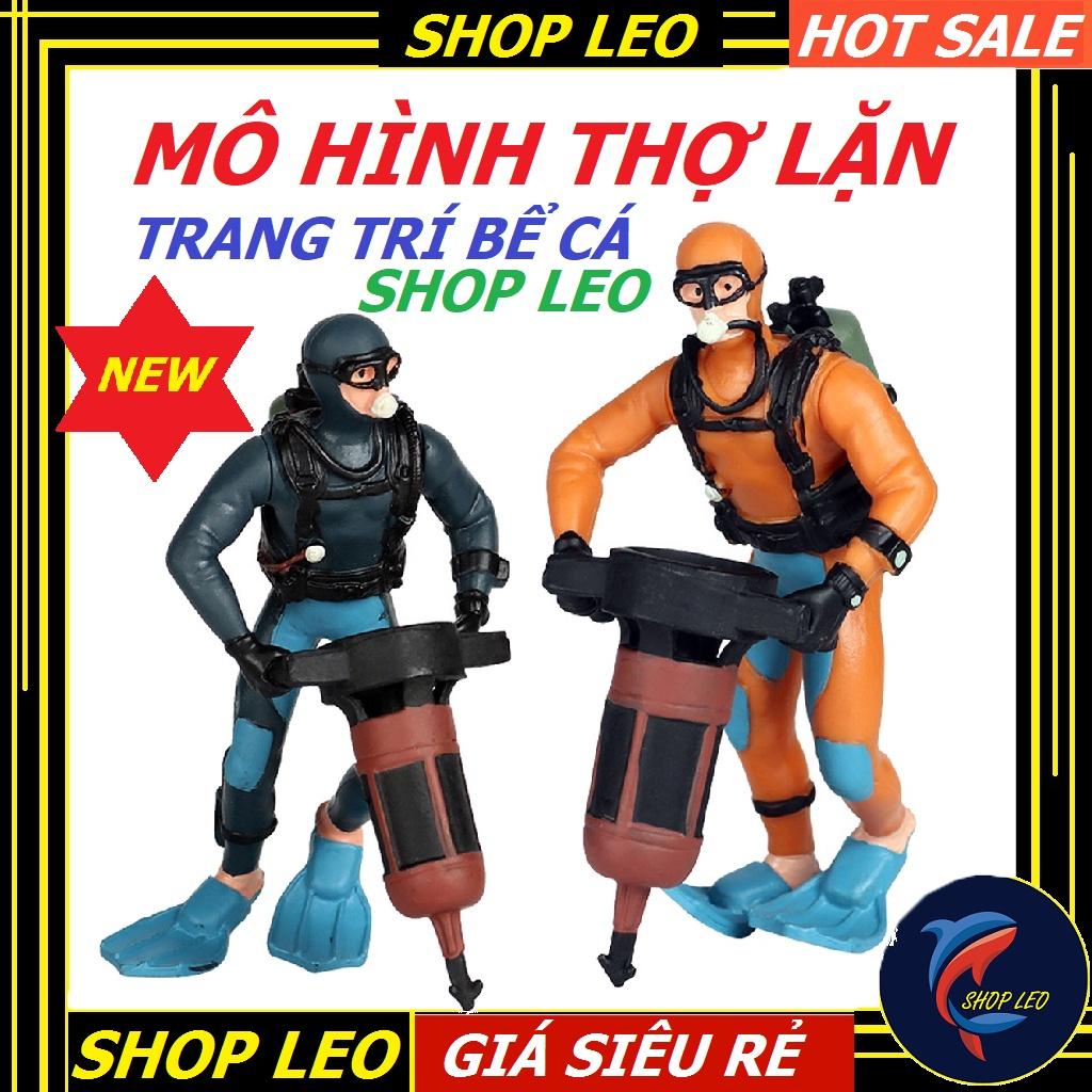Mô hình thợ lặn trang trí bể cá - thợ lặn khoan thăm dò đáy biển - trang trí hồ thủy sinh - bể cá kiểng- shopleo