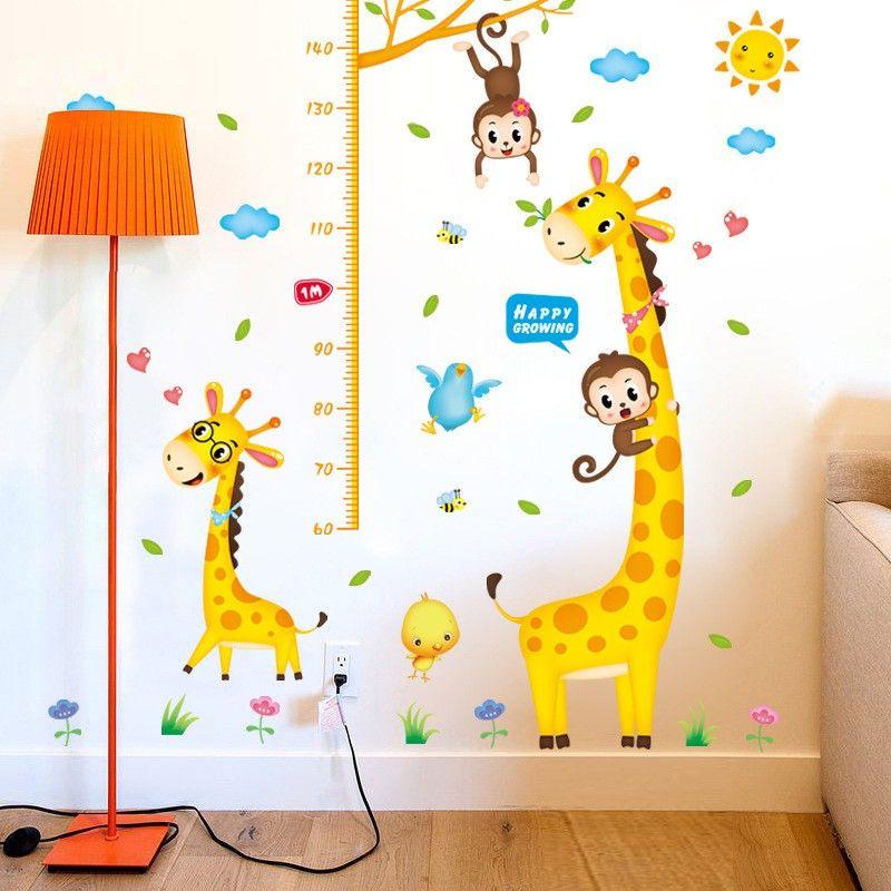 Decal dán tường đo chiều cao cho bé