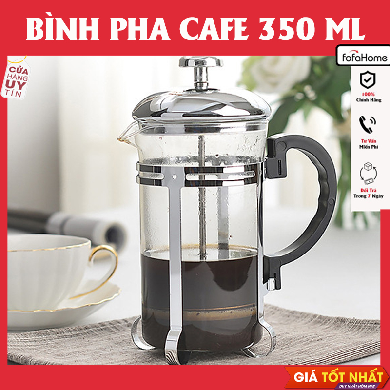 Bình Pha Cafe, Bình Cà Phê, Pha Trà Chuẩn Kiểu Pháp Cổ Điển - Sang Trọng Dung Tích 350ml