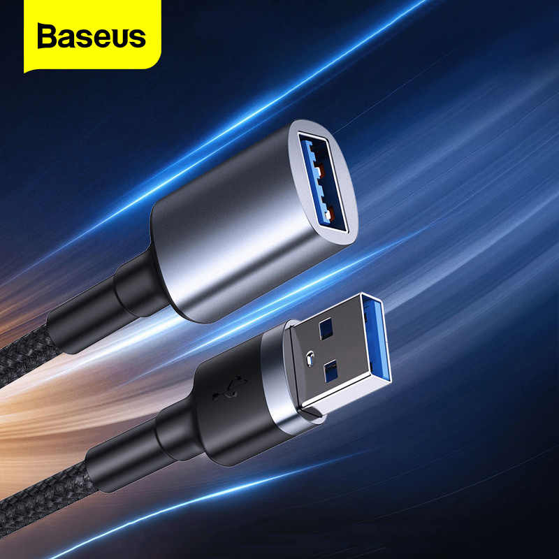 Cáp sạc nối dài cổng USB3.0 Baseus Cafule Cable ( USB3.0 Male TO USB Female 2A 1m ) - Hàng Chính Hãng