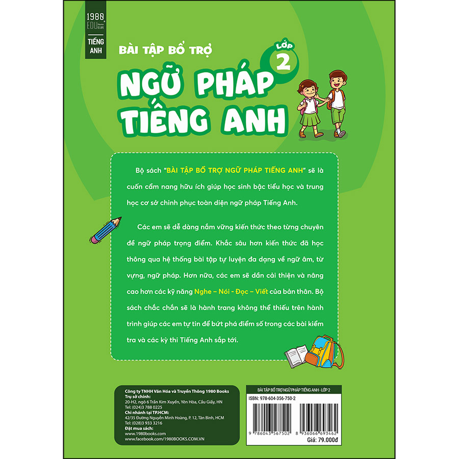 Bài Tập Bổ Trợ Ngữ Pháp Tiếng Anh Lớp 2