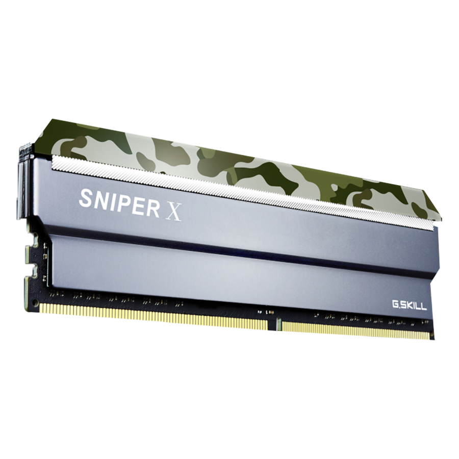 Bộ 2 Thanh RAM PC G.Skill 16GB (8GBx2) Snipper Tản Nhiệt DDR4 F4-2400C17D-16GSXF - Hàng Chính Hãng