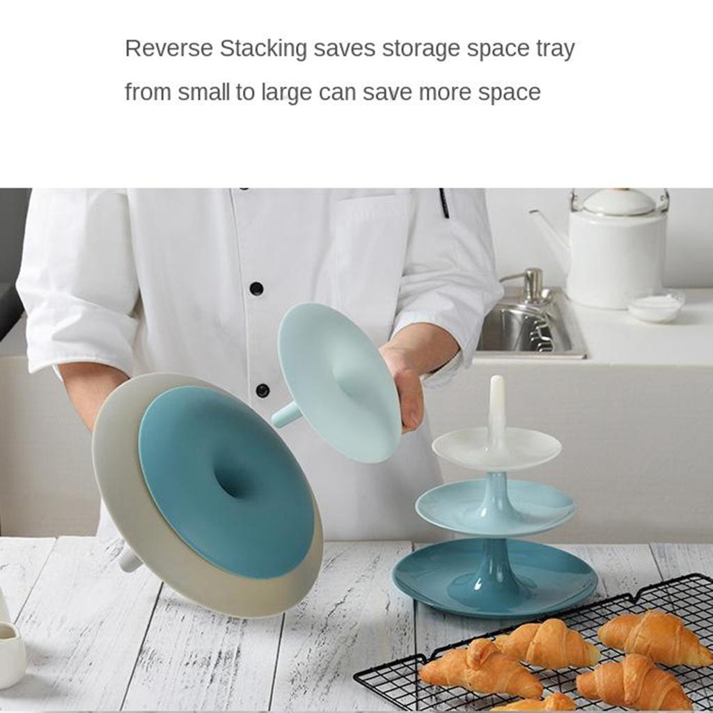 3 Tier Plastic Cake Stand, Dessert Cupcake Holder, Wedding Tea Party Serving Platter