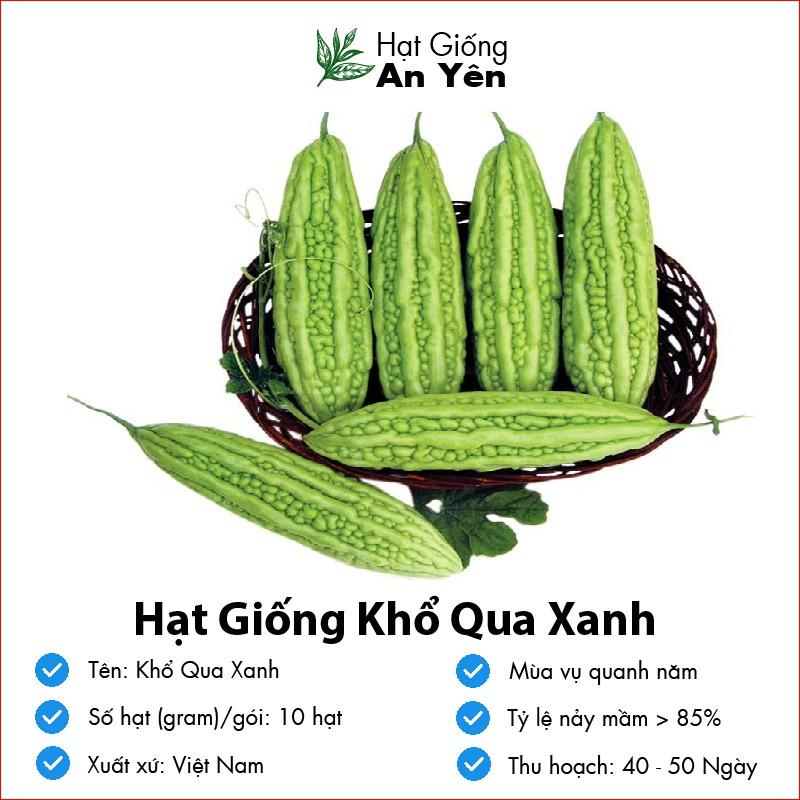Hạt giống Khổ Qua Xanh thu hoạch sớm, dễ trồng, nảy mầm cao, sinh trưởng khoẻ