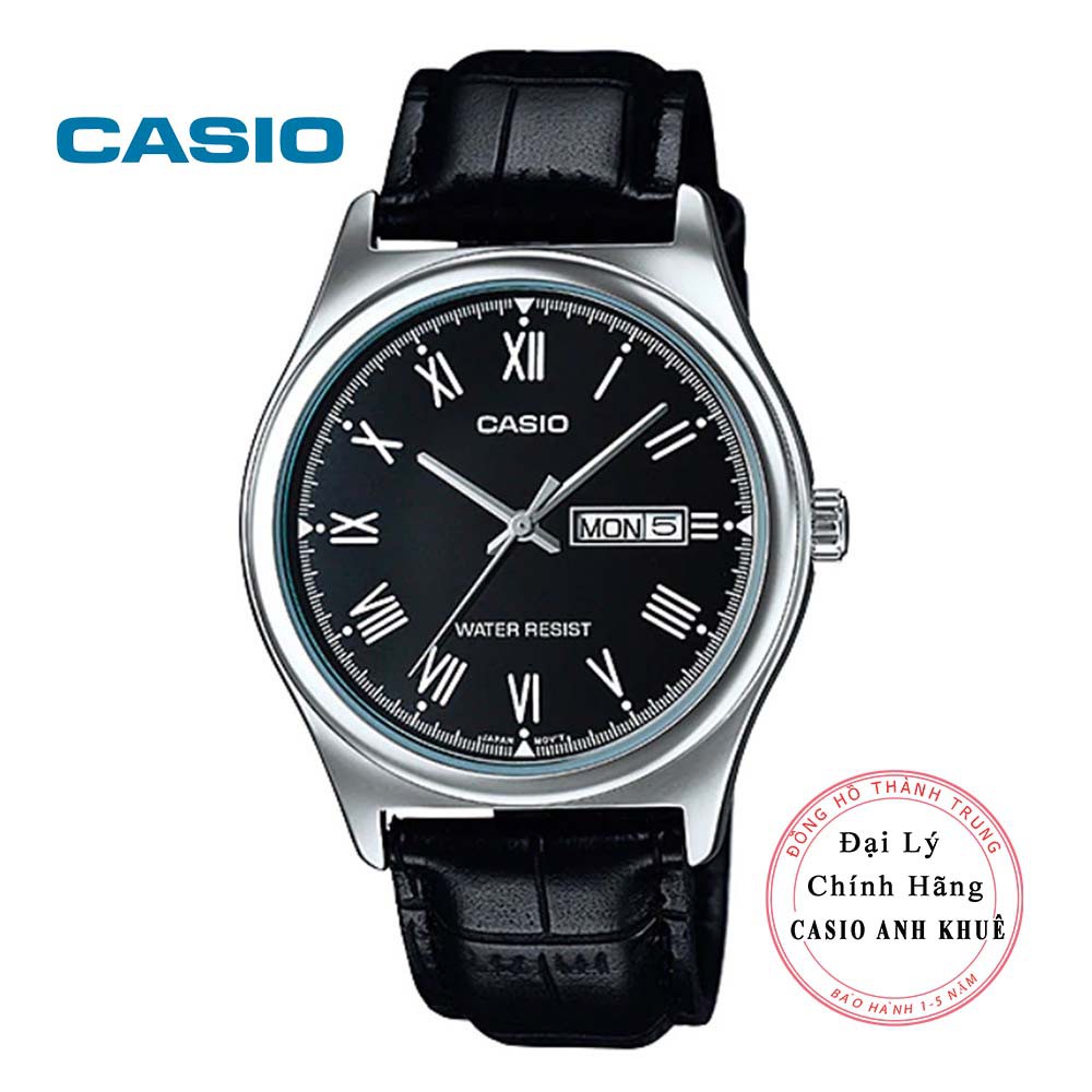 Đồng Hồ Nam Casio MTP-V006L-1BUDF Dây Da Đen