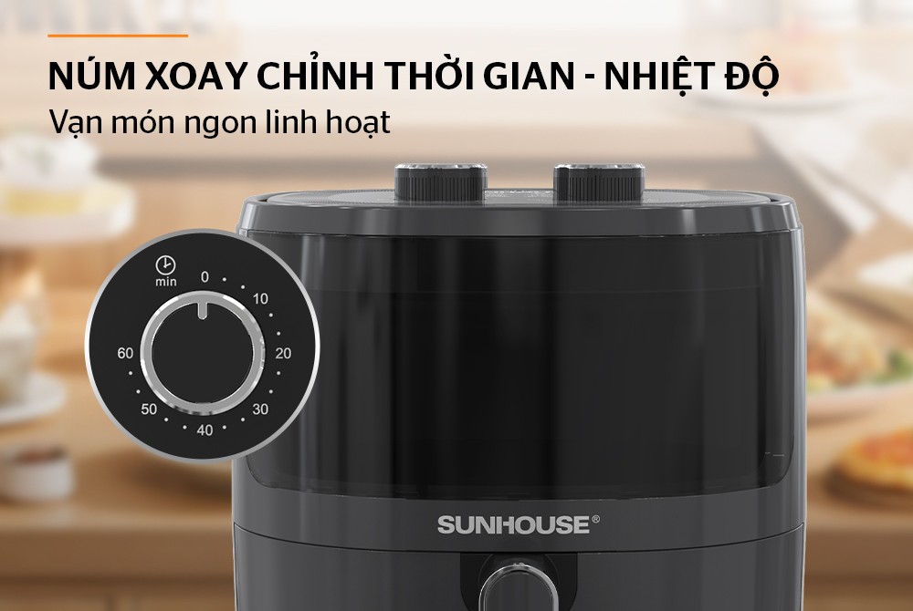 [Hàng chính hãng] Nồi chiên không dầu 5L Sunhouse SHD4021