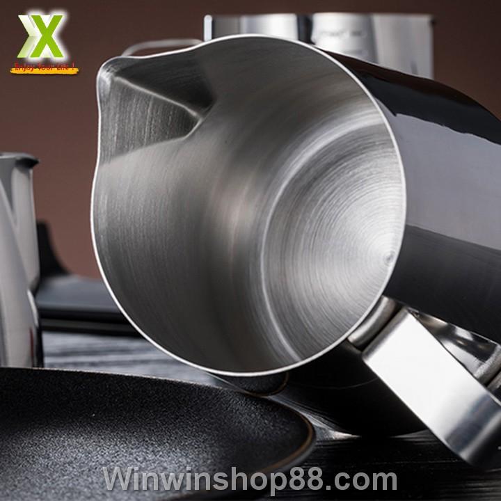 Ca đánh sữa inox có vạch chia 350ml - Winz.vn