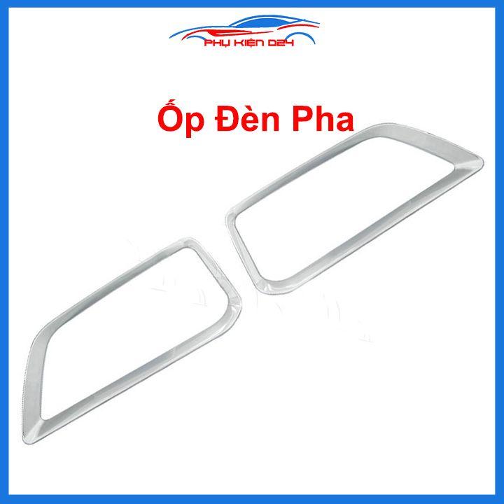 Ốp viền đèn pha hậu mạ crom Kona 2018-2019-2020 chống trầy trang trí bảo vệ xe