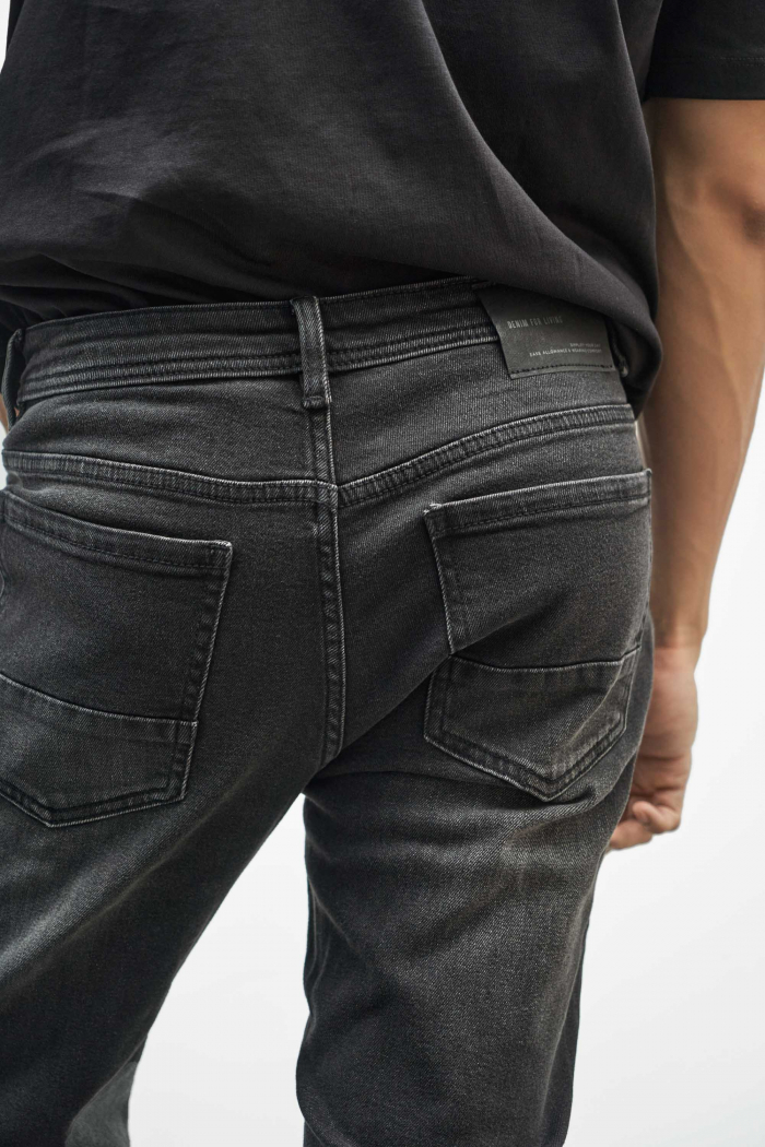 Quần Jean Nam ROUTINE Trơn Form Slim màu Xám đậm và Xám nhạt- 10F22DPA027 | LASTORE MENSWEAR