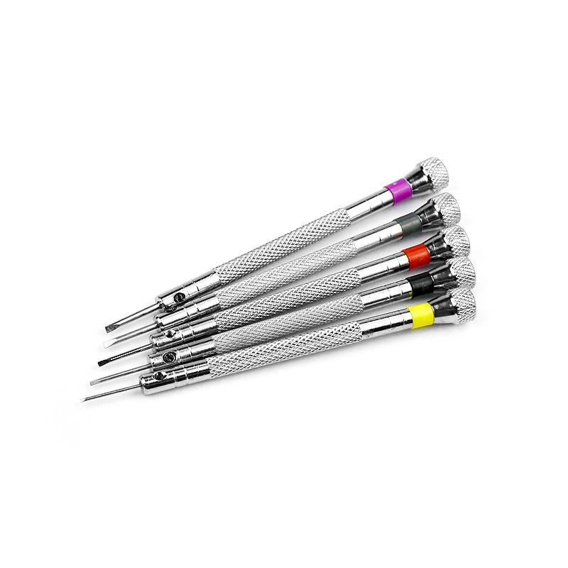 Bộ 5 vít chính xác cho thợ làm đồng hồ - lưỡi dao đảo ngược - để sửa chữa đồng hồ, kính, trang sức,