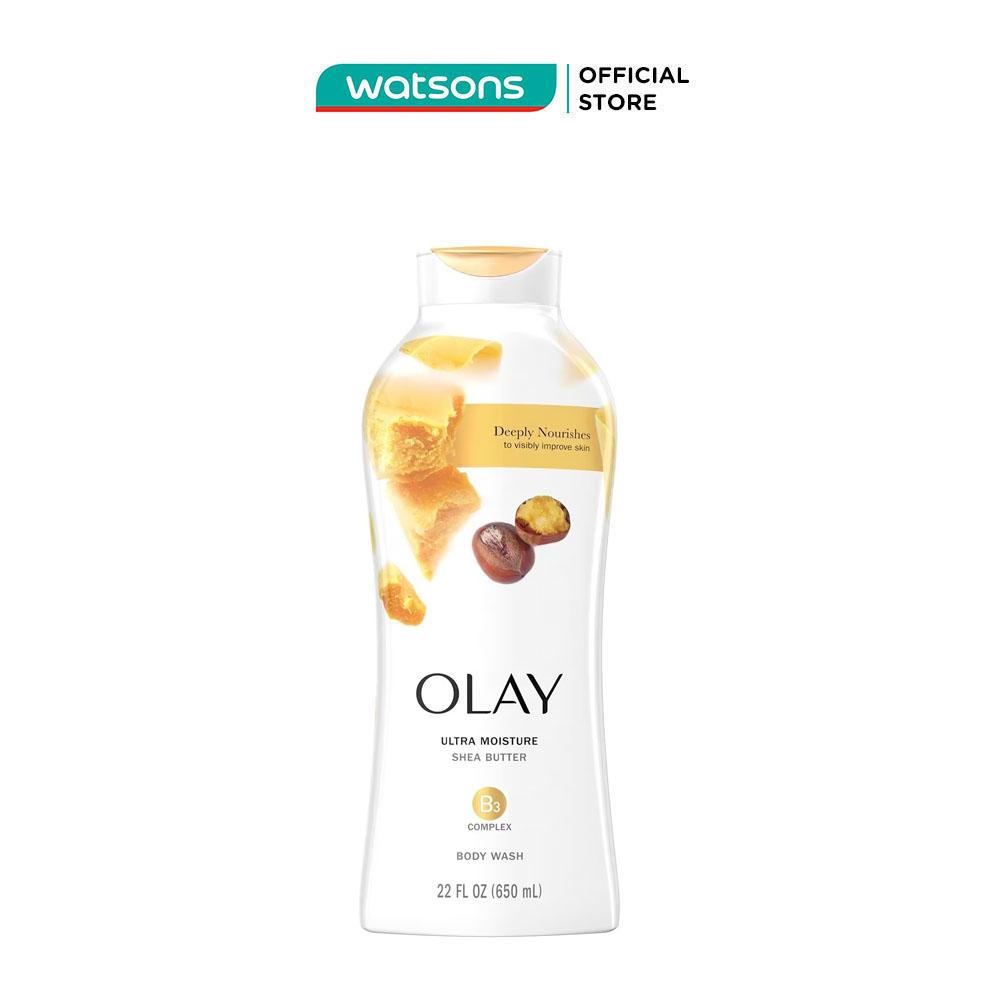 Sữa Tắm Olay Ultra Moisture Shea Butter Lock-in-Moisture Bơ Hạt Mỡ Dưỡng Ẩm 650ml