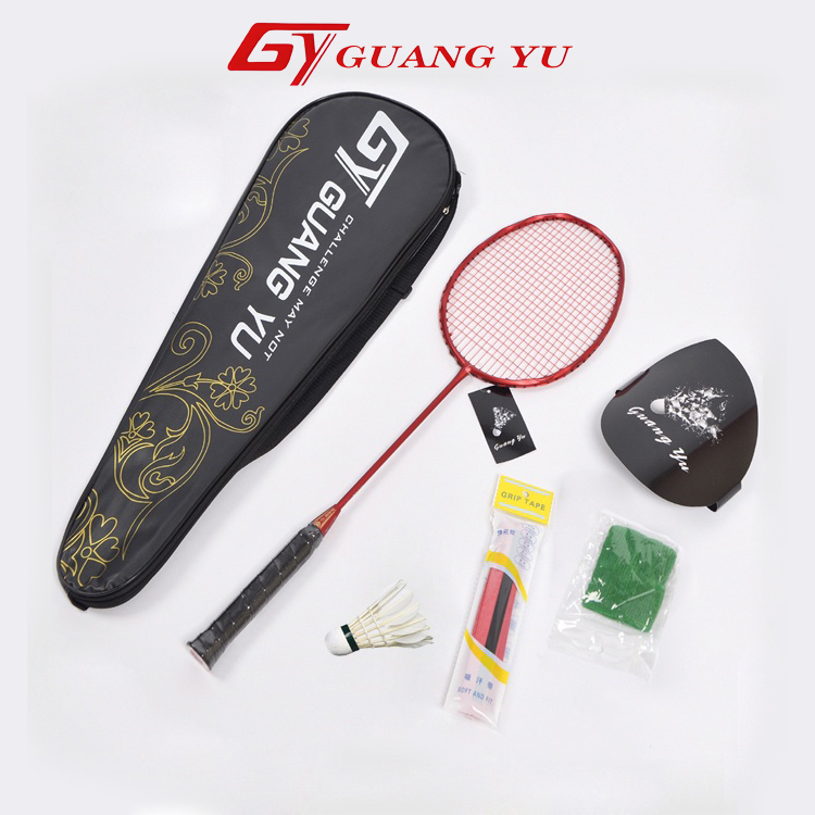 Vợt cầu lông Guangyu 5U khung xoắn carbon lưới đan sẵn ( vợt đơn ) - V06