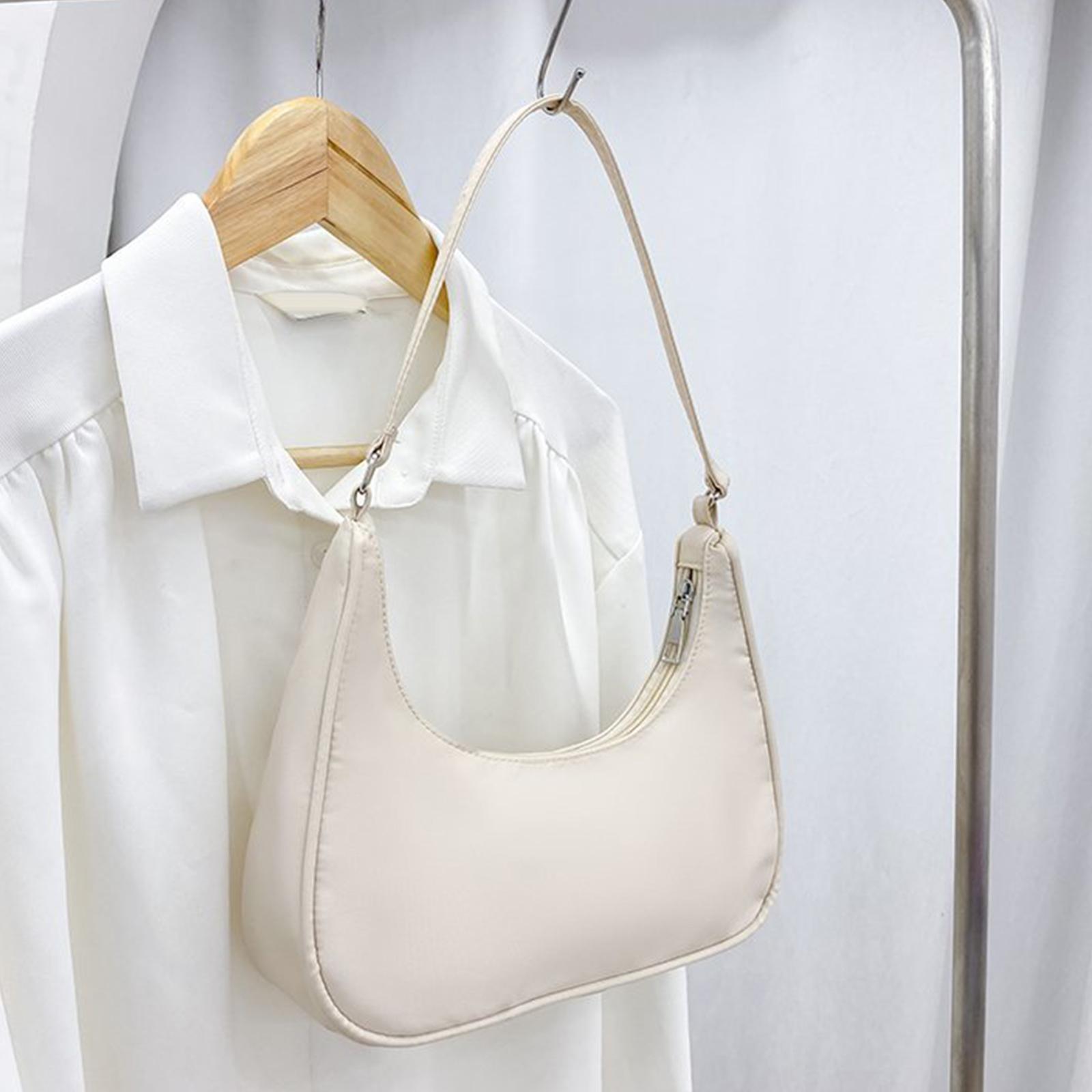 Women Girls Dumpling Bun Beach Underarm Bags Wallet Travel Bag Nylon Shoulder Bag,