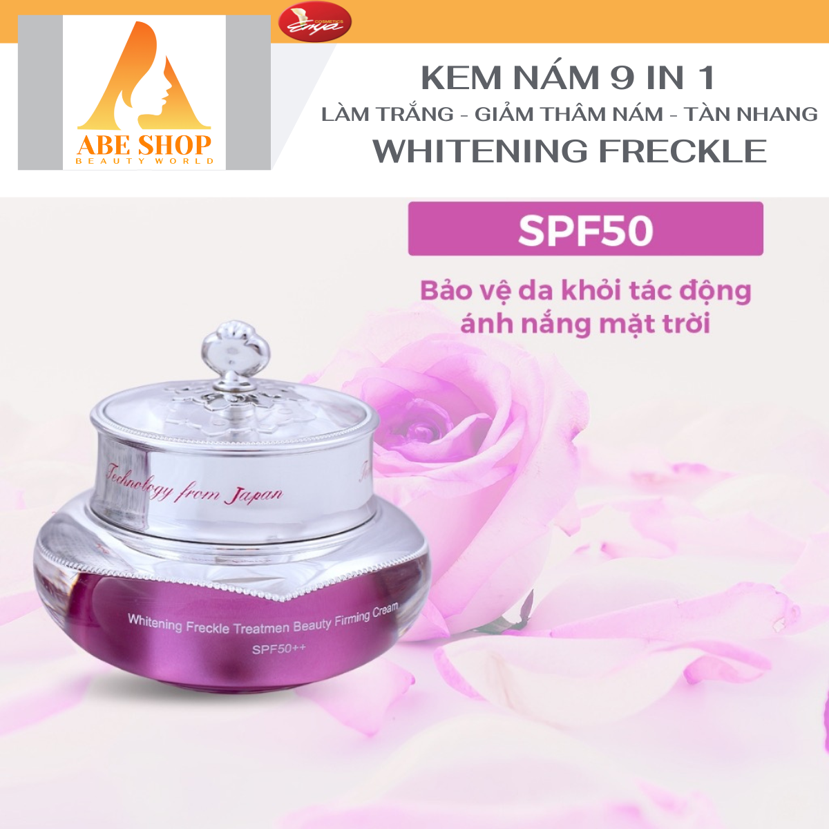 Kem ENYA Nám Chuyên Sâu 9 in 1 – ENYA WHITENING FRECKLE TREATMEN BEAUTY FIRMING CREAM 20G