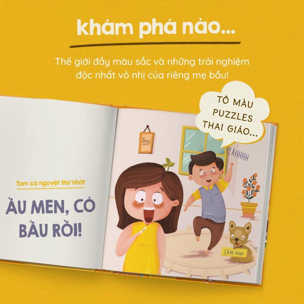 Sách Tô Màu Mẹ Bầu Zui - Giải Trí Thai Kỳ (Kèm chì màu) | Nhà Đậu | 107