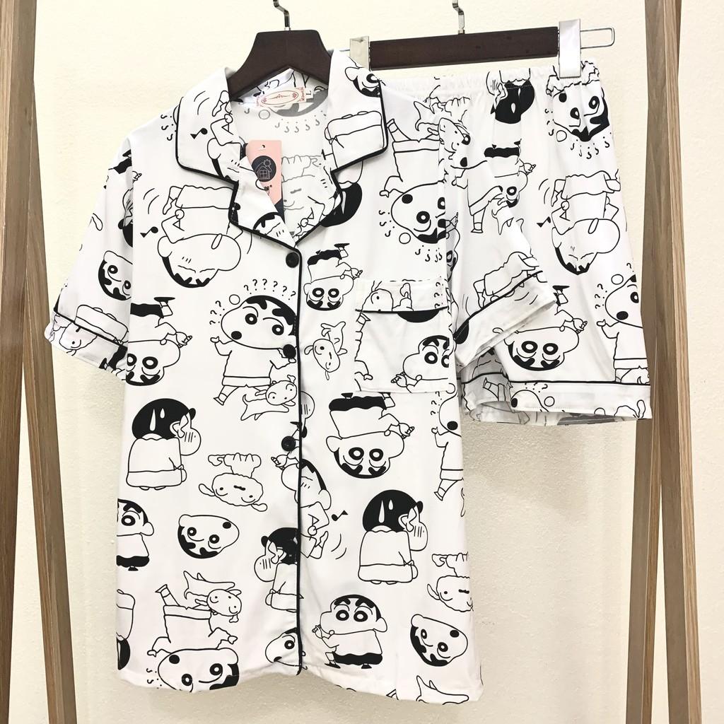 Đồ Bộ Pijama Cộc Mặc Nhà, Bộ Ngủ Cộc Nhiều Màu Xinh Xắn Nhẹ Nhàng CCCP10