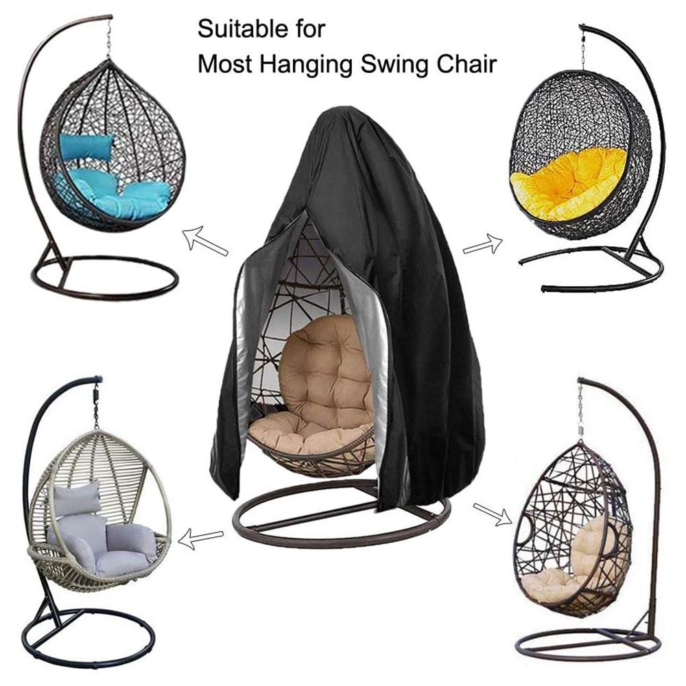 Patio Hanging Chair Cover Outdoor Egg Chair Cover Durable Waterproof Swing Chair Dust Cover