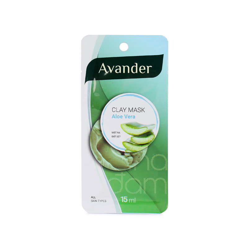 Combo 10 gói mặt nạ đất sét nha đam Avander 15ml 