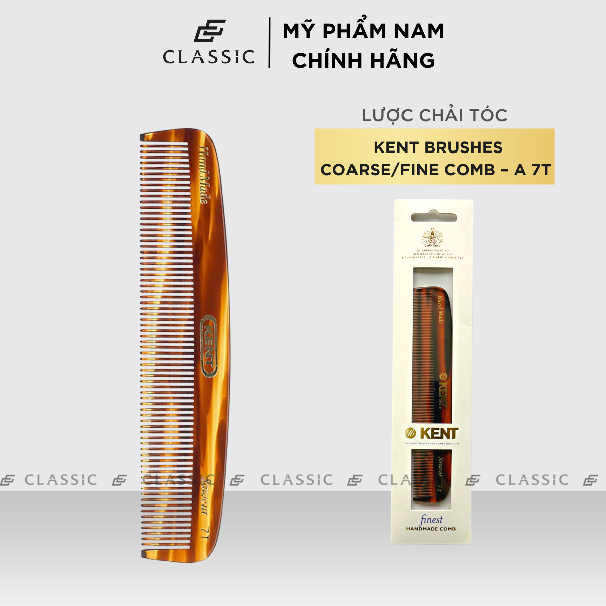 Lược chải tóc Kent Brushes All Fine Hair Comb – A7T