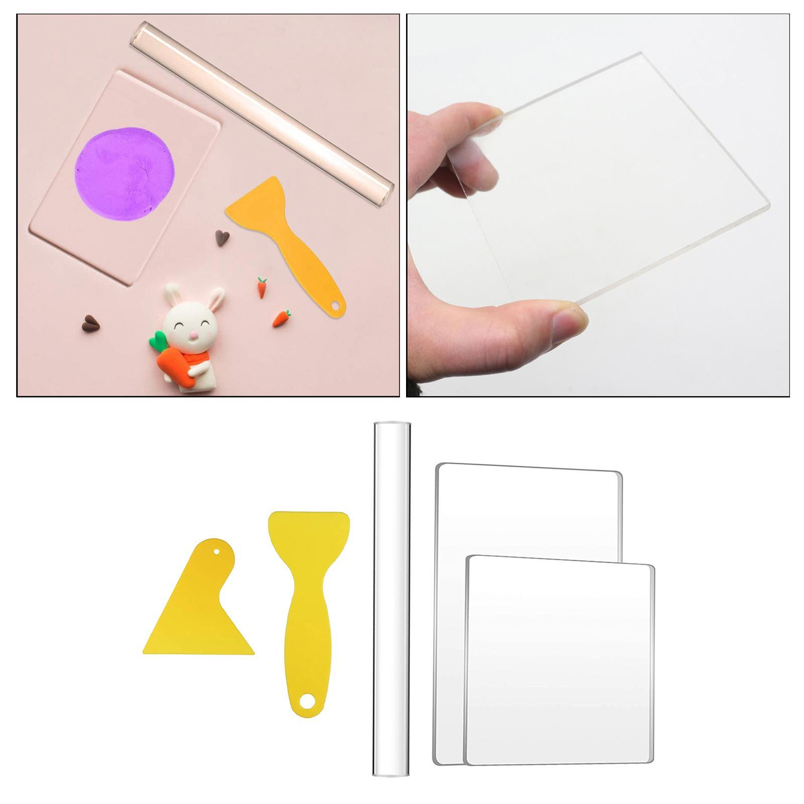 Acrylic Clay Roller Set Ceramic Sculpting Clay Cutter Polymer Clay Supplies