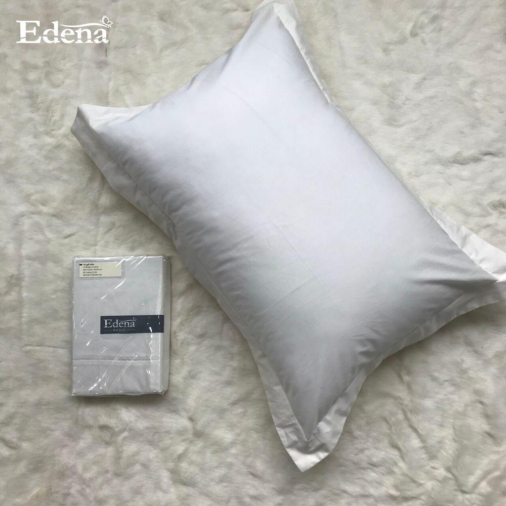 Cặp Vỏ Gối Nằm Basic Cotton Edena, thoáng mát, nhiều màu