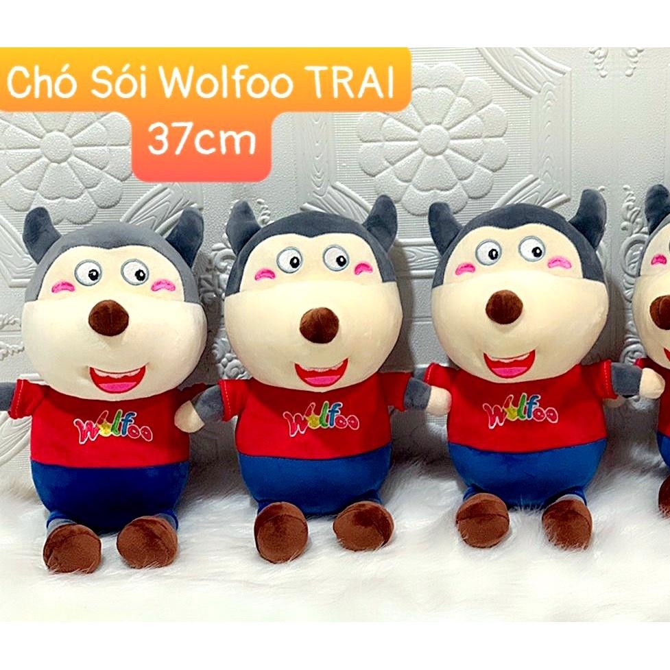 GẤU BÔNG WOLFOO ĐỒ CHƠI NHỒI BÔNG WOLFOO LUCY VẢI MINISO 4 CHIỀU CAO CẤP